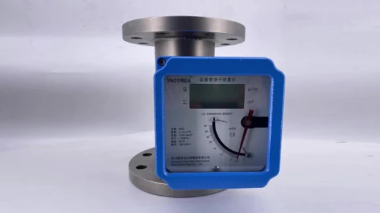 Rotâmetro de tubo de metal digital líquido com display LCD usado na indústria química
